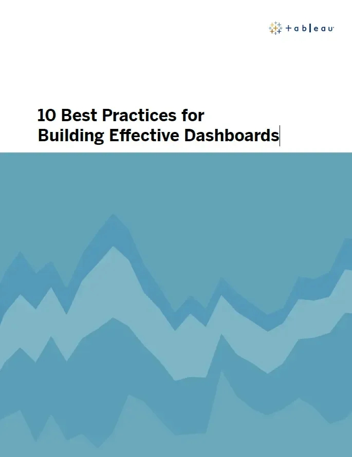 Tableau - building effective dashboards